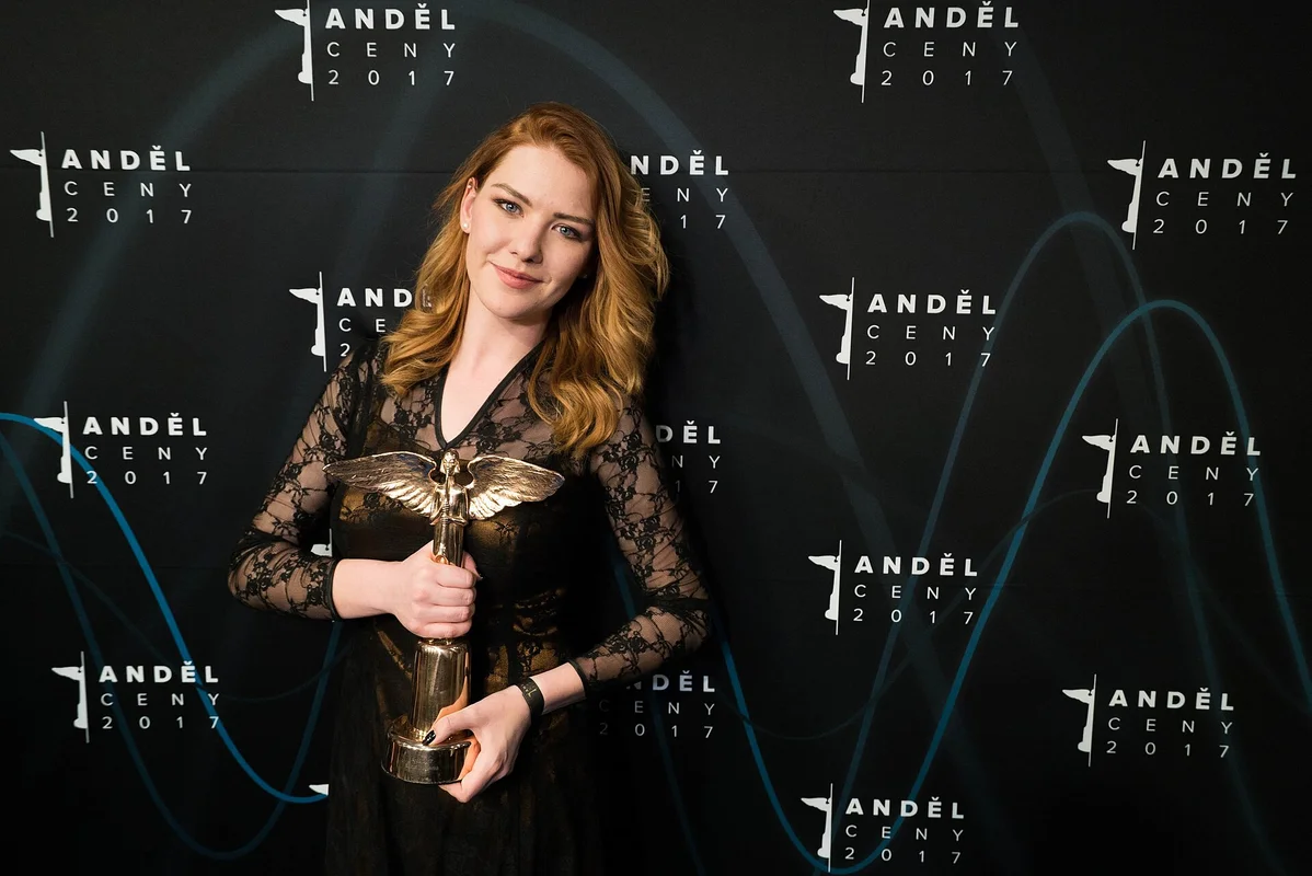 Ceny Anděl hudební cena trophy na slavnostním galavečeru