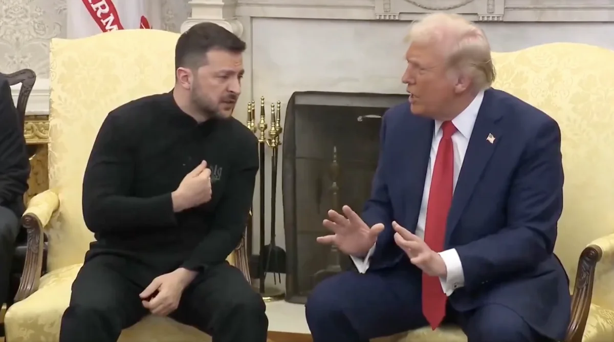 Zelenskyj a Trump při diplomatickém setkání o příměří na Ukrajině