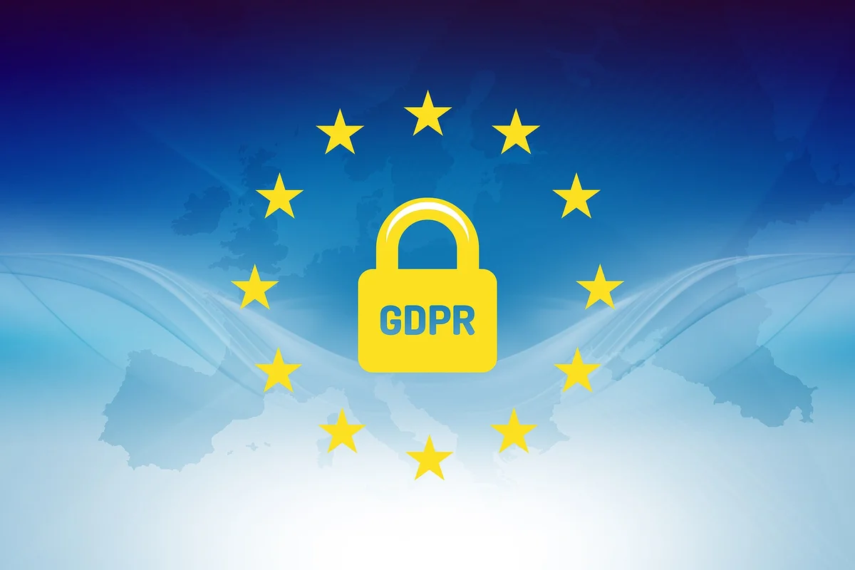 GDPR EU data protection regulation padlock symbol Europe