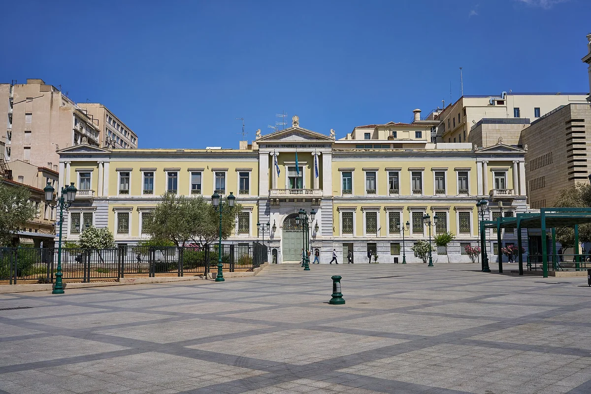 National Bank of Greece building facade for opening a bank account in Greece