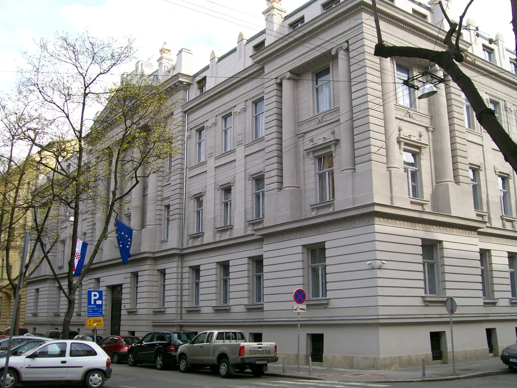 Croatian Ministry of Finance building in Zagreb, home of OIB tax registration