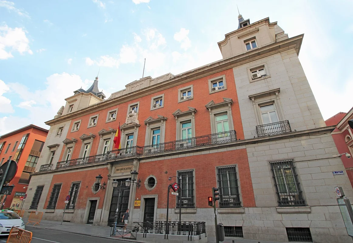 Sede del Ministerio de Justicia en Madrid, responsable del Registro Civil
